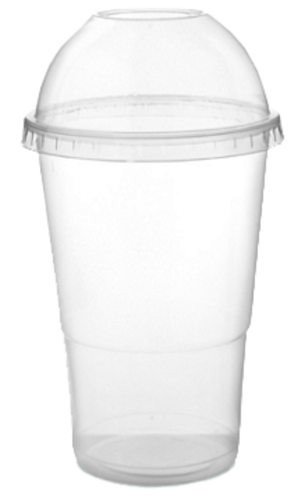 Plastic Clear rPET U Cup with Flat or Dome lid, One Stop Packaging  Solution