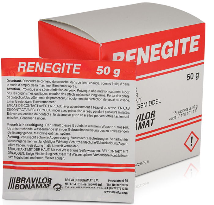 Bravilor Bonamat Renegite Kettle Descaler Sachet, 50g (Pack