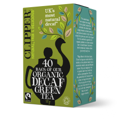 Clipper 1 x 40 Fairtrade Organic Decaf Green