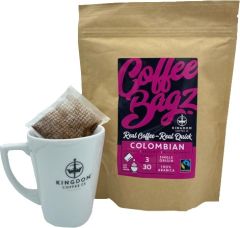 Fairtrade Colombian Coffee Bags 30 x 8g 