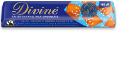 Divine Fairtrade Salted Caramel Milk Choc 30 x 35g