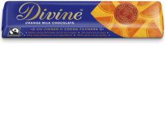 Divine Fairtrade Orange Milk Chocolate 30 x 35g