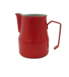 Motta Teflon Foaming Jug - Red (350ml)