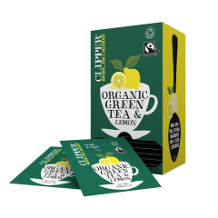 Clipper Fairtrade Organic Green Tea with Lemon 1 x 25