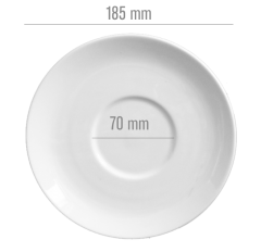 China Cup Saucer - Medium (D: 185mm)