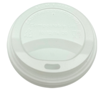 White Lids 12/16oz 1 x 1000 Premium Compostable