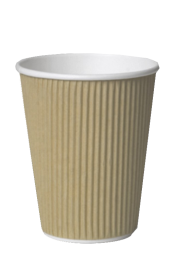 12oz Triple Wall Kraft Ripple Cups 1 x 500