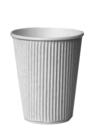 12oz Triple Wall White Ripple Cups 1 x 500