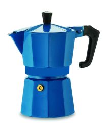 Pezzetti Italexpress 3 Cup Moka Pot Teal Blue