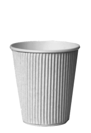 8oz Triple Wall White Ripple Cups 1 x 500