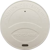 White Paper Flat Lids for 8oz Cups 1 x 1000