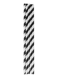 Edenware® Black and White Compostable Straws 1 x 250
