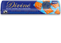 Divine Fairtrade Salted Caramel Milk Choc 30 x 35g