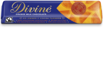 Divine Fairtrade Orange Milk Chocolate 30 x 35g