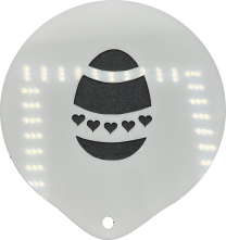 Coffee Art - Easter Egg Stencil