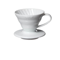 Hario Coffee Dripper V60 01 (White Plastic)