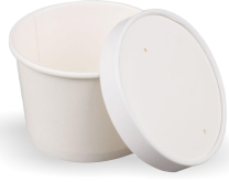 12oz Heavy Duty Soup Cup & Lid 5 x 50