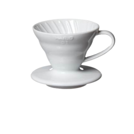 Hario V60 Coffee Dripper Plastic Size 01 (White) — Hario UK