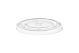 Clear Recyclable rPET Flat Lid for 12oz cups 1 x 100