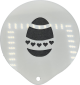 Coffee Art - Easter Egg Stencil