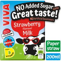 Viva Strawberry Milkshake Cartons 27 x 200ml