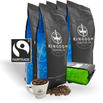 Coffee Beans - Fairtrade Pareto Espresso - 6 x 1kg bags