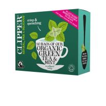 Clipper 1 x 80 Organic Fairtrade Green Tea & Mint