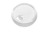 Clear Recyclable rPET Sip Lid for 12oz cups 1 x 1000