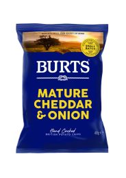 Burts Mature Cheddar & Onion Crisps 20 x 40g