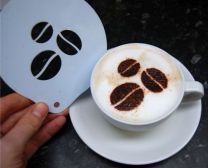 Coffee Art - Coffee Bean Stencil