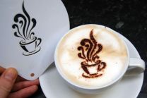 Coffee Art - Coffee Cup Stencil