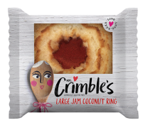 Mrs Crimble's Gluten Free Large Jam Coconut Ring 1 x 24