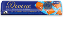 Divine Fairtrade Salted Caramel Milk Chocolate Bars 30 x 35g