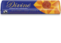 Divine Fairtrade Orange Milk Chocolate Bars 30 x 35g