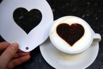 Coffee Art - Heart Stencil