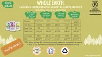 Whole Earth Sparkling Drinks - 120 case deal