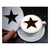 Coffee Art - Star 5-Point Stencil