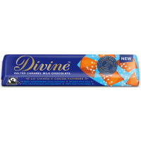 Divine Fairtrade Salted Caramel Milk Choc 30 x 35g