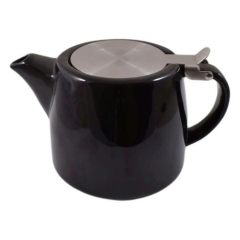 Contemporary Stackable Teapot - Black