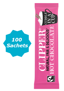 Clipper Fairtrade Hot Chocolate Sachets 100 x 28g