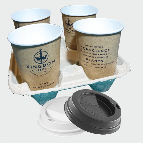 100% Compostable, Biodegradable And Recyclable Coffee Cups